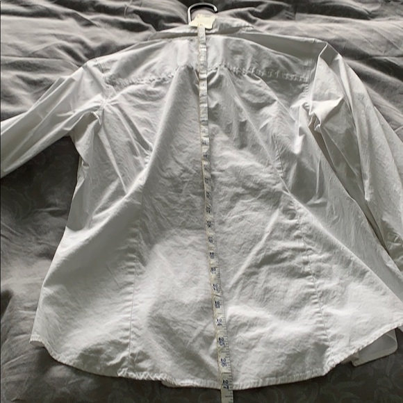 Izod white button down collared blouse size Large - Picture 3 of 8
